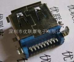 深圳USB3.0 A/F沉板式