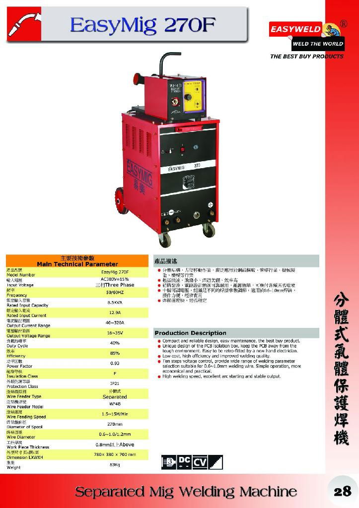 EasyMig 270F Separated Mig Welding Machine 2