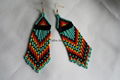 beaded tassel earrings festival jewelry  4