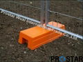 Weather Resistent Temporary Fence with Plastic Block