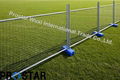 Provide Safety Temporary Fence with Atni-Aging Plastic Feet