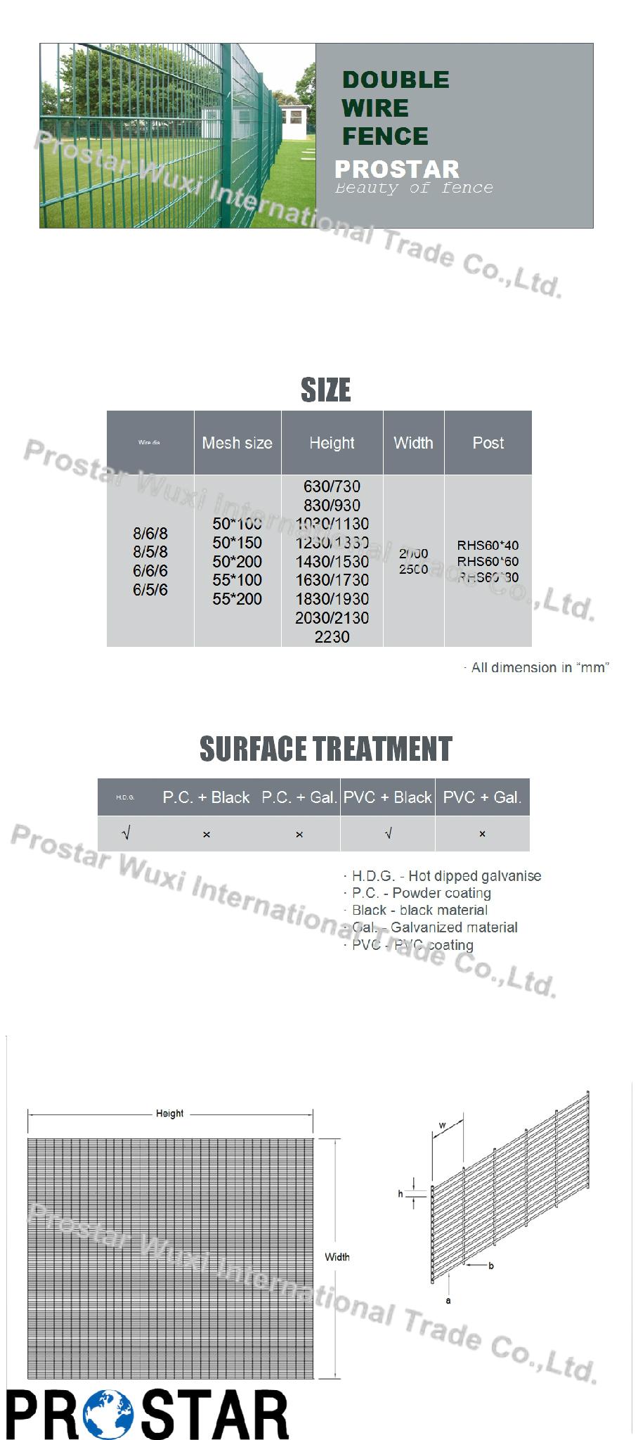 Double Wire Fence with Powder Coating 2