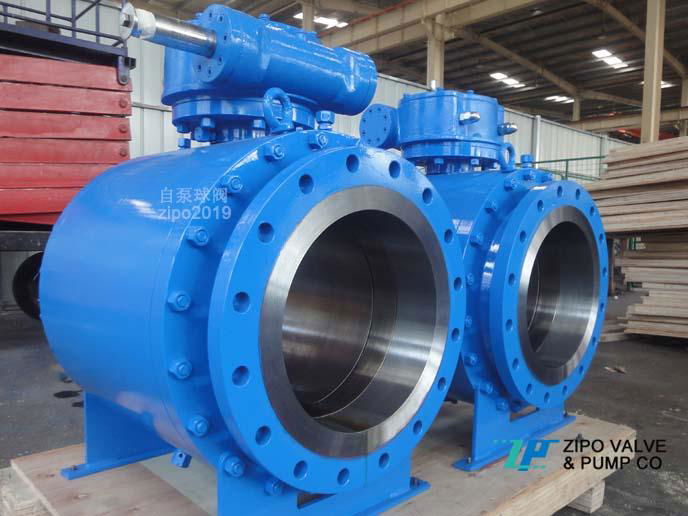 API6D pipeline Trunnion ball valve 3