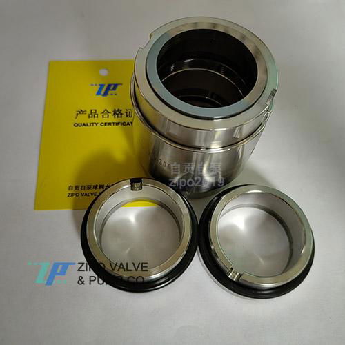 Spring type mechanical seal with tungsten carbide double sealing surface 3