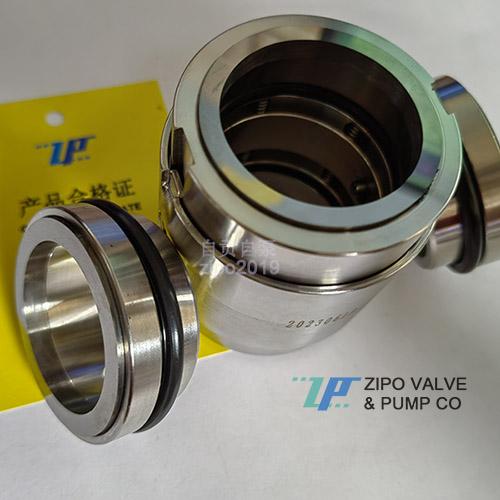 Spring type mechanical seal with tungsten carbide double sealing surface