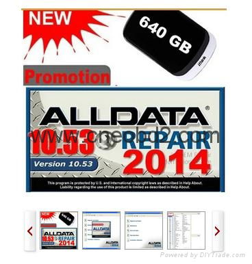 2014 newest ALLDATA10.53  car diagnostic software 10 in 1 with 1000GB Mobile HDD