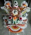 Chinese traditional lion in white colour