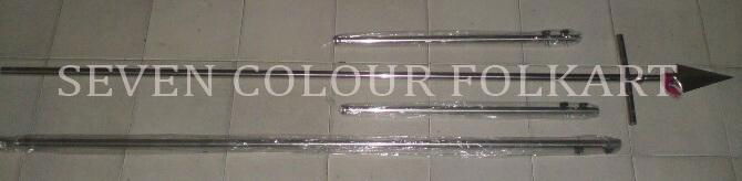 Stainless steel poles for banner and flags set