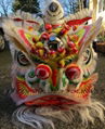 Traditional Foshan lion in white color