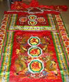 Ceremonial embroidered banner for religion ceremony, lion dance, dragon boat