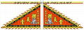 Printed triangular flags for lion dance 16