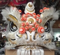 Chinese traditional lion heads with white bristle 1