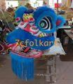 Futsan style lion heads with wool in different colors