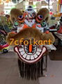 Futsan style lion heads with wool in different colors