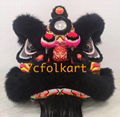 Futsan lion with sheep fur in black/red/white/golden-yellow colors for option