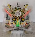 Traditional lion head with white bristle