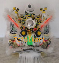 Traditional lion head with white bristle