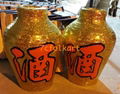 Wine bottles for lion dancing