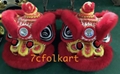 Red trim fur hoksan style lion heads