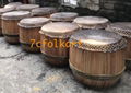 High pitch raw wood drums for lion dancing