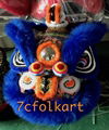 Blue hoksan style lion head