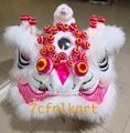 Beautiful pink base white ram fur lion head 8
