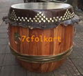 High pitch raw wood drums for lion dancing 1