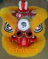 Golden yellow sheep fur hoksan style lion heads