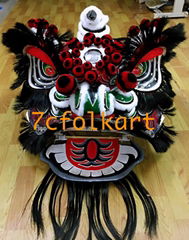 Futsan style traditional lion heads with bristle of good quality