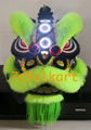 Green fur Law Fu Chi lion head with LED 1