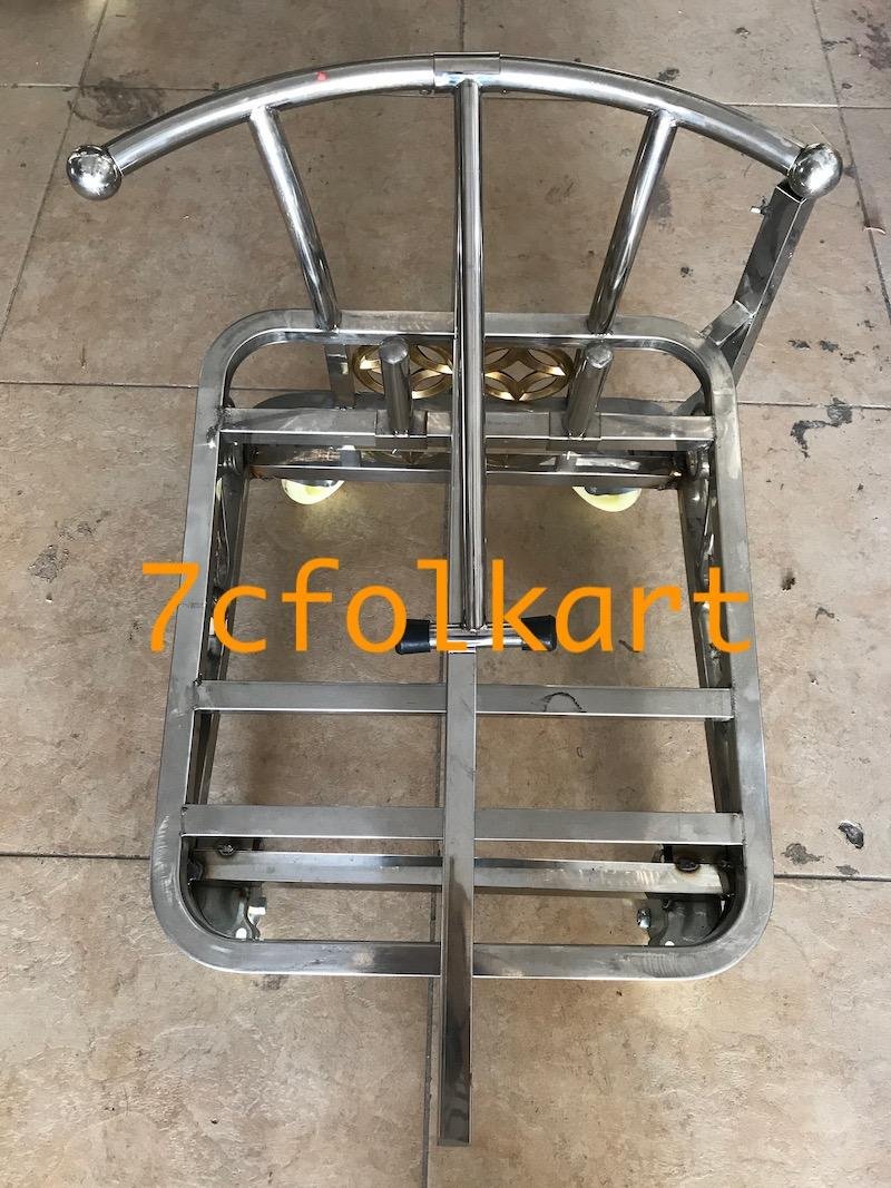 Reinforced drum cart with gong handle