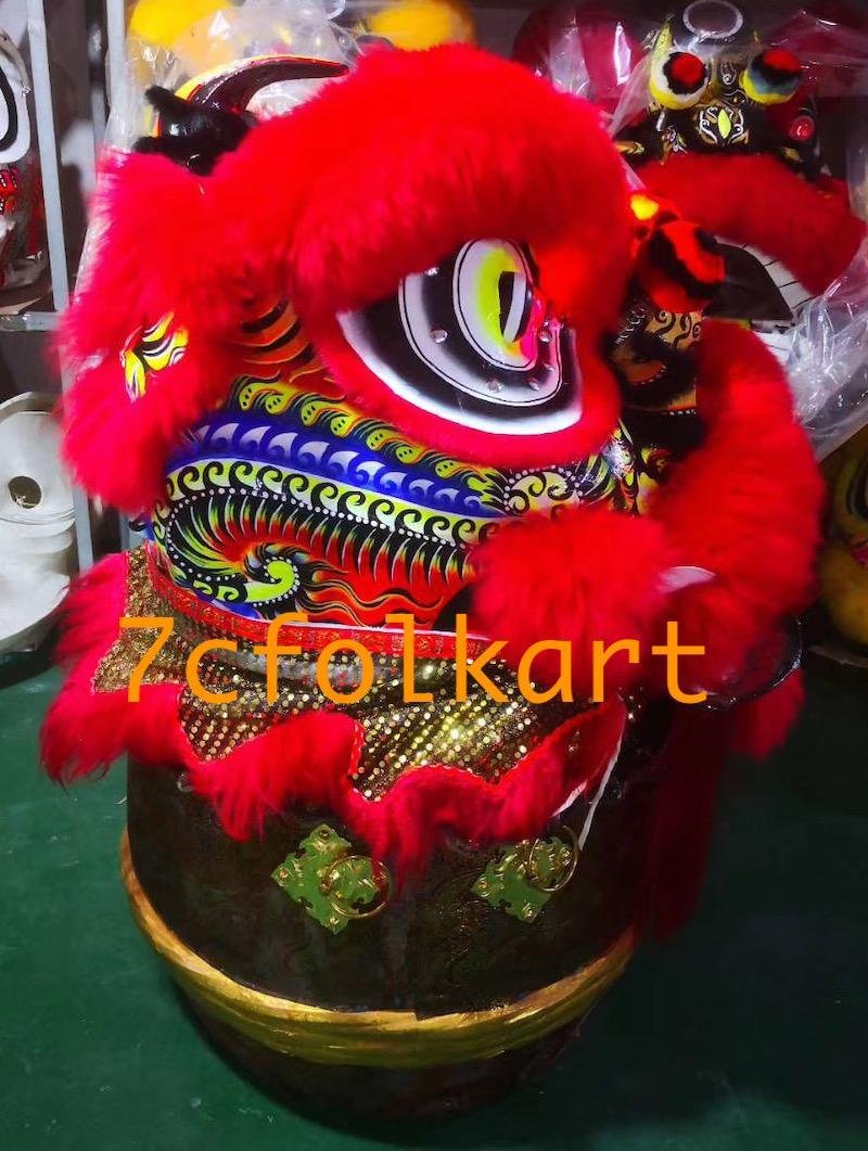 Beautiful painting Lofuchi lion head with LED lights on mirrors and eyes 2