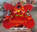 Pink/goden yellow/red futsan style lion heads in different color  8