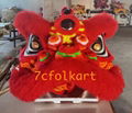 Pink/goden yellow/red futsan style lion heads in different color 