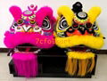 Pink/goden yellow/red futsan style lion heads in different color  3