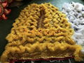 Golden yellow sheep fur hoksan style lion heads