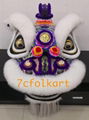 White fur hoksan lion heads 2