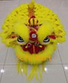 Golden yellow sheep fur hoksan style lion heads