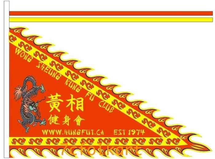 Flags and banners for kung fu club 4