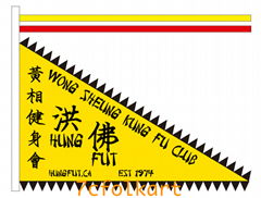 Flags and banners for kung fu club