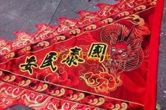 Digital printed flags and banner for lion dance and dragon boat event