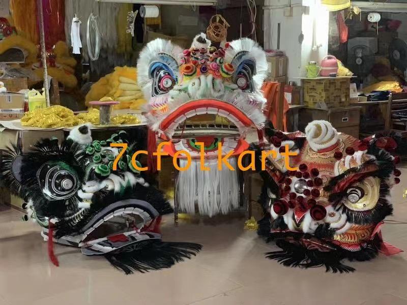 Futsan traditional three generals bristle lion heads