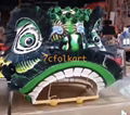 Traditional lion head in different color 4