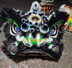 Liu Bei, Guan Gong, Zhang Fei traditional bristle lion heads