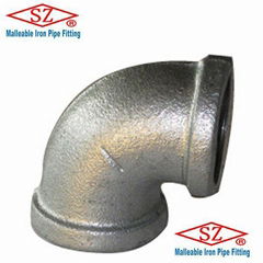 galvanized malleable iron elbow bspt,npt