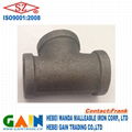 galvanized malleable iron tee bspt,npt 2