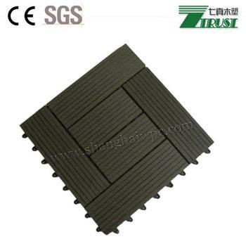 China Manufacturer WPC DIY Decking Tiles 