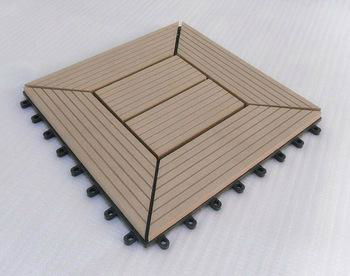 China Manufacturer WPC DIY Decking Tiles  3