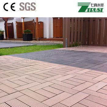 China Manufacturer WPC DIY Decking Tiles  5