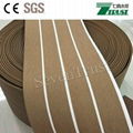 Durable cheap waterproof outdoor PVC teak boat decking  3